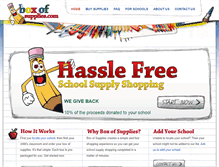 Tablet Screenshot of boxofsupplies.com